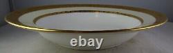 Eight Minton H1992 Antique Porcelain Rim Soup Bowls Gold Encrusted Bands