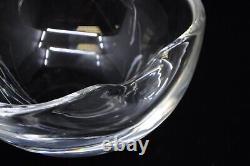 Elsa Peretti Tiffany & Co Thumb Print Dish Bowl Clear Glass 7 Signed