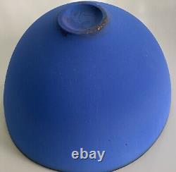 Emily Rossheim Signed Fine Art Pottery Ceramic Thin Decorative Blue Bowl 7