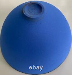 Emily Rossheim Signed Fine Art Pottery Ceramic Thin Decorative Blue Bowl 7