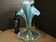 Epergne Blue Opalescent Fenton L G Wright 4 Horn no issues