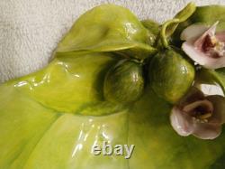 Eva Gordon Footed, 3-D, Hand Painted, Signed Bowl