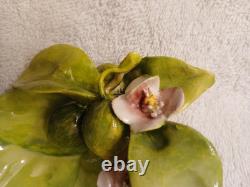 Eva Gordon Footed, 3-D, Hand Painted, Signed Bowl