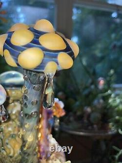 Exotic Mushroom Forest With Mushroom Filled Raindrops By Ryan Messner Glassart