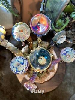 Exotic Mushroom Forest With Mushroom Filled Raindrops By Ryan Messner Glassart