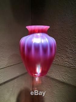 Exquisite Rare Steuben Oriental Poppy Art Deco Glass Vase Shape # 6501