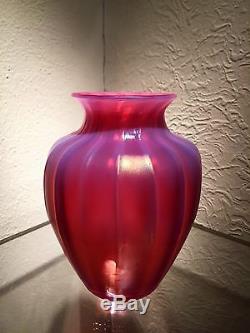 Exquisite Rare Steuben Oriental Poppy Art Deco Glass Vase Shape # 6501