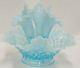 FENTON ART GLASS OPALESCENT BLUE 4 PIECE EPERGNE 1940s OR 50s