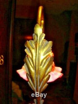 FENTON DAISY & FERN Cranberry Opalescent GLASS BRIDGE LAMP