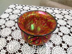 FENTON DAVE FETTY MOSAIC FOOTED BOWL SIGNED AND DATED 07 SELLING NO RESERVE