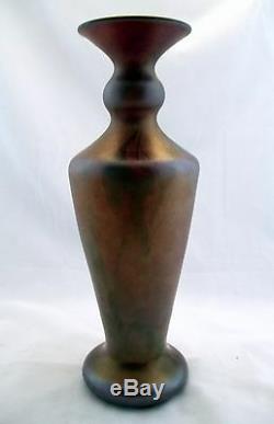 FENTON Rare Karnak Red Hanging Vine Vase Large 11 Antique Circa 1920s