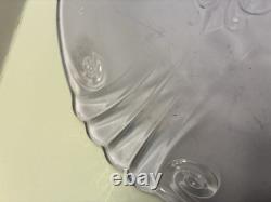 FOSTORIA/halsey GLASS Wisteria ROUND FOOTED CONSOLE BOWL 10 Rare htf Stunning
