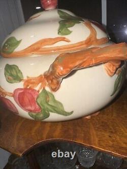 FRANCISCAN Apple Soup Tureen with TWIG HANDLES & FEET USA. Perfect condition