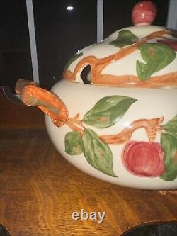 FRANCISCAN Apple Soup Tureen with TWIG HANDLES & FEET USA. Perfect condition