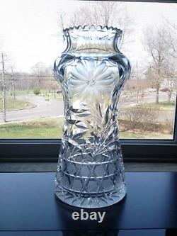 Fantastic Rare ABP Brilliant Period Cut Glass Vase Gundy-Clapperton Signed