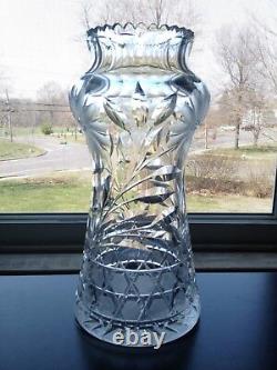 Fantastic Rare ABP Brilliant Period Cut Glass Vase Gundy-Clapperton Signed
