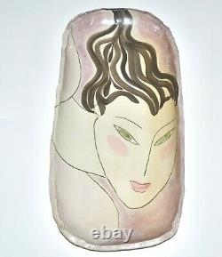 Faye Nakamura Signed Studio Art Ceramic Pottery Bowl 21 Asian Female Portrait