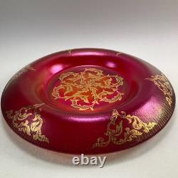 Fenton 1993 Connoisseur Collection Ruby Stretch Rolled Rim Bowl VERY RARE