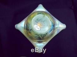 Fenton 3 Piece Pearlescent Topaz Hydrangea Fairy Lamp/Light Excellent FREE SHIP