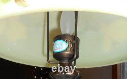 Fenton Art Glass 2007 Burmese Connoisseur Lamp Le # 202 Od 750 Spring Sunshine