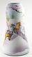 Fenton Art Glass OOAK Handpainted Ruby/Black/Milk Glass Cased Vase
