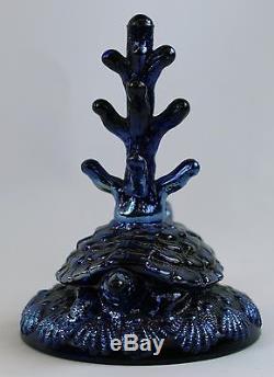 Fenton Art Glass Sample Turtle Ring Tree in Favrene Glass