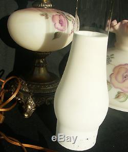 Fenton Art Glass Student Lamp Satin Burmese Carol Griffiths