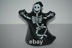 Fenton Black Halloween Skeleton Ghost HP Iob 5278yb