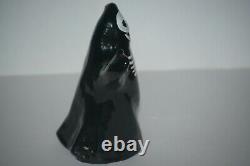 Fenton Black Halloween Skeleton Ghost HP Iob 5278yb