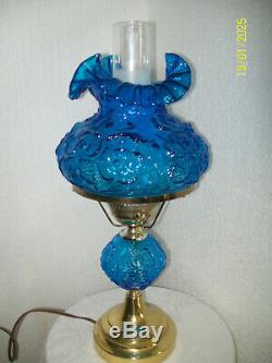 Fenton Blue Student Lamp