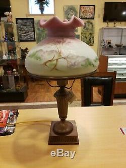 Fenton Burmese Glass Lamp