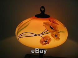 Fenton Burmese Lamp Golden Enchantment from the Connoisseur Collection-New