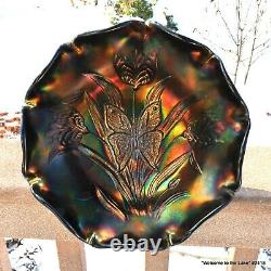 Fenton, Carnival Glass Bowl, Landmark Collection, 1905-2005, Butterfly & Tulip