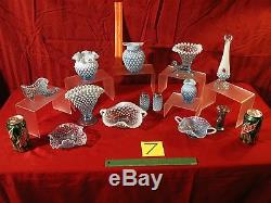 Fenton French Opalescent Hobnail 183 Piece Collection Lot