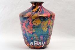 Fenton Glass 1925 Mosaic Threaded Urn Vase #3029-8