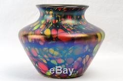 Fenton Glass Vase, 1925 Mosaic Squat Vase #3001-5 1/2