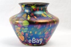 Fenton Glass Vase, 1925 Mosaic Squat Vase #3001-5 1/2