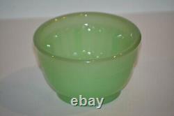 Fenton Jade 2 Piece Fairy Lamp Light 4 1/2 Tall Glass Jadeite