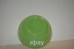 Fenton Jade 2 Piece Fairy Lamp Light 4 1/2 Tall Glass Jadeite