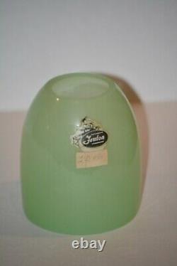 Fenton Jade 2 Piece Fairy Lamp Light 4 1/2 Tall Glass Jadeite