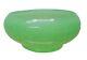 Fenton Jade Glass Powder Vanity Bowl 4 No. 53 Diamond Optic Waffle Design Rare