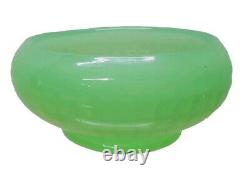 Fenton Jade Glass Powder Vanity Bowl 4 No. 53 Diamond Optic Waffle Design Rare