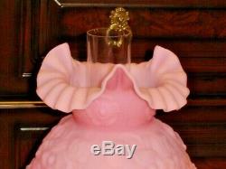 Fenton PINK CUSTARD GLASS FLOWER POPPY GWTW (1-2)