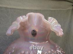 Fenton PINK Carnival HOBNAIL Gone with the Wind Victorian Electric Lamp 23 LG