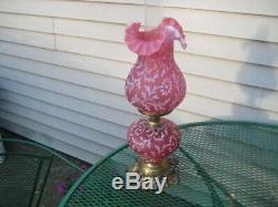 Fenton Spanish Lace Vintage Lamp