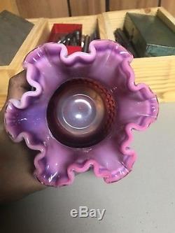 Fenton plum opalescent 5 inch vase could be a sample