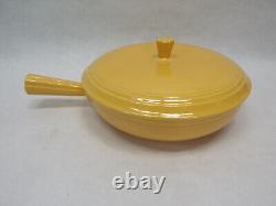 Fiestaware Vintage Yellow French Casserole Fiesta USA 1930's Serving Dish Bowl