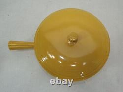 Fiestaware Vintage Yellow French Casserole Fiesta USA 1930's Serving Dish Bowl