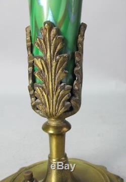 Fine 15.5 DURAND ART GLASS Torchiere Lamp c. 1920 antique