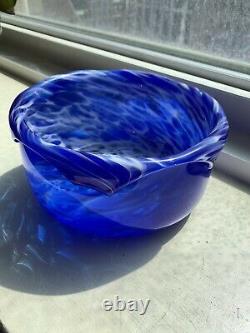 Fine Art Glass Bowl Signed Bernard Katz Philadelphia